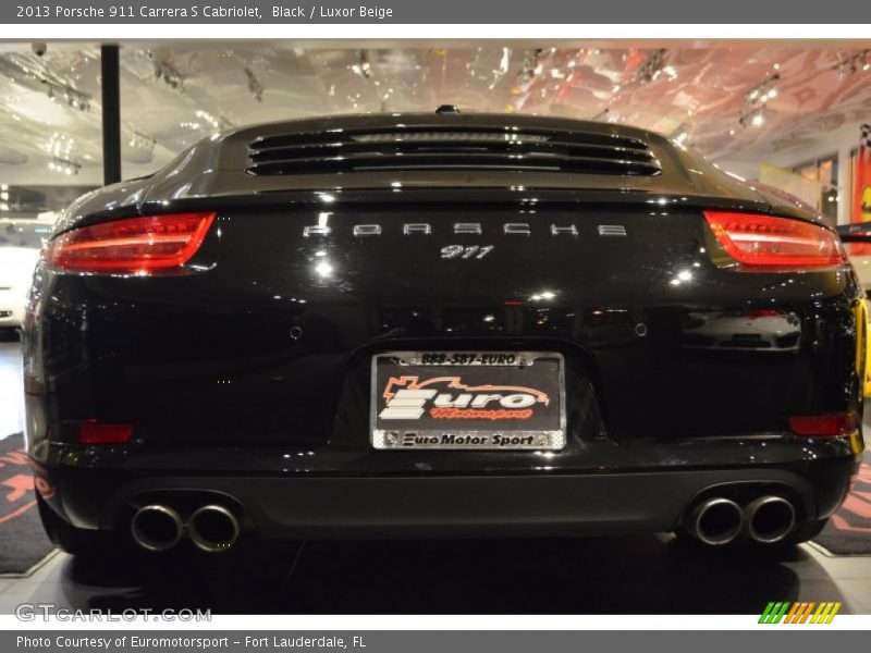 Black / Luxor Beige 2013 Porsche 911 Carrera S Cabriolet