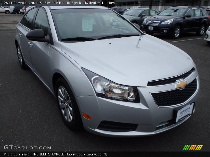 Silver Ice Metallic / Jet Black/Medium Titanium 2011 Chevrolet Cruze LS