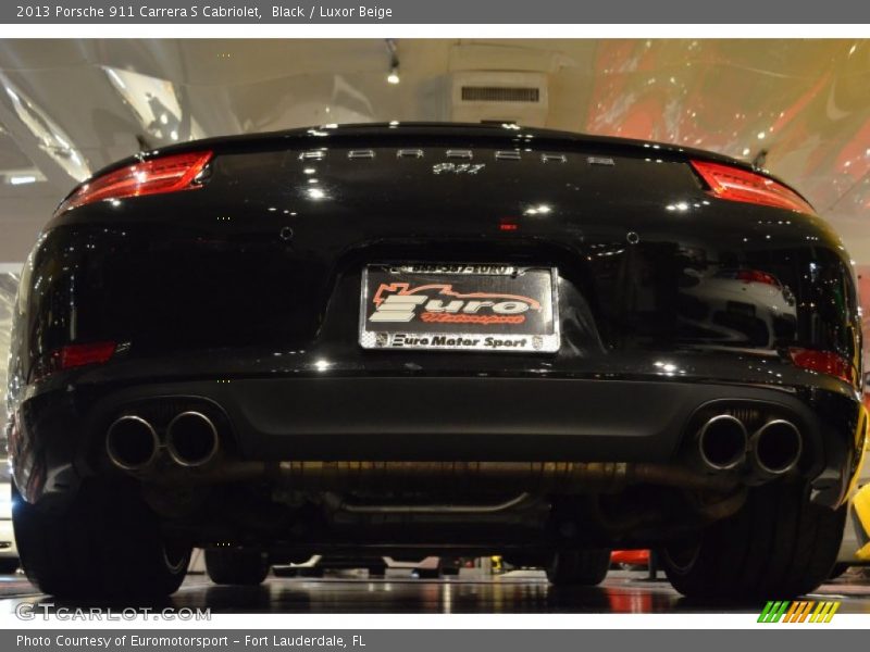 Black / Luxor Beige 2013 Porsche 911 Carrera S Cabriolet