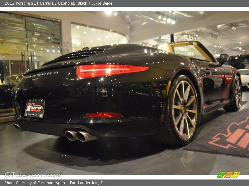 Black / Luxor Beige 2013 Porsche 911 Carrera S Cabriolet