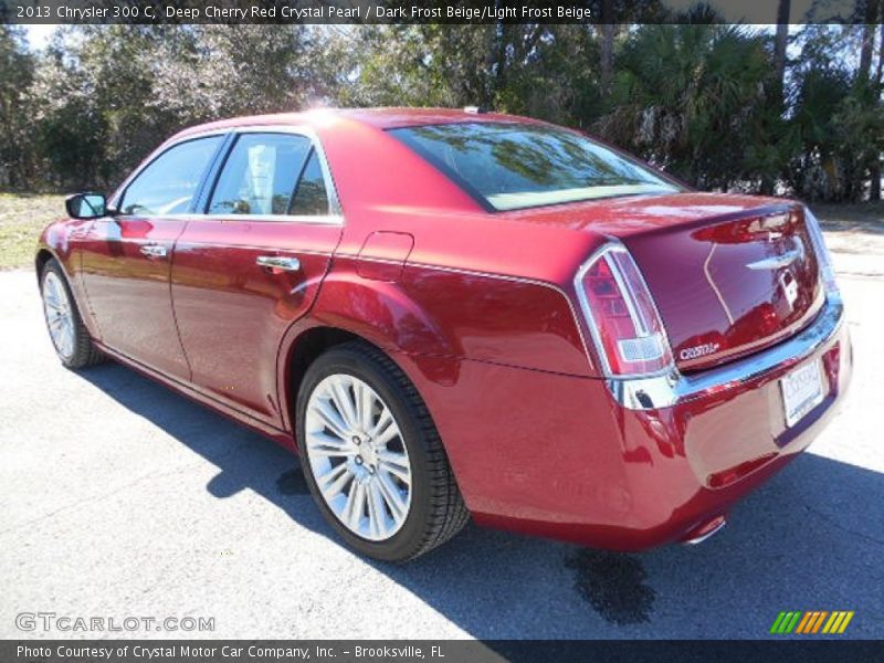 Deep Cherry Red Crystal Pearl / Dark Frost Beige/Light Frost Beige 2013 Chrysler 300 C