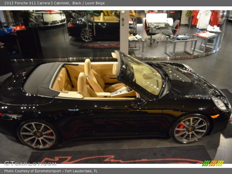 Black / Luxor Beige 2013 Porsche 911 Carrera S Cabriolet