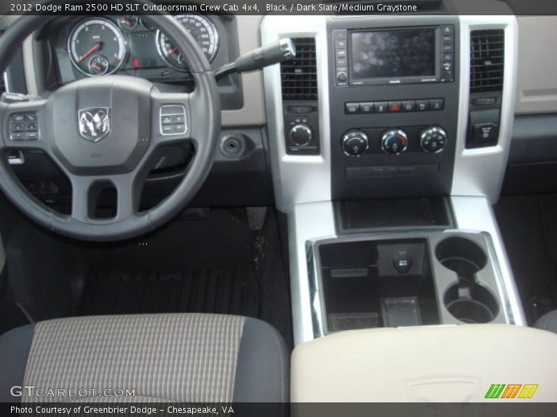 Black / Dark Slate/Medium Graystone 2012 Dodge Ram 2500 HD SLT Outdoorsman Crew Cab 4x4