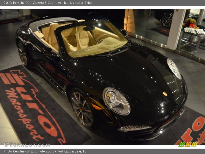 Black / Luxor Beige 2013 Porsche 911 Carrera S Cabriolet