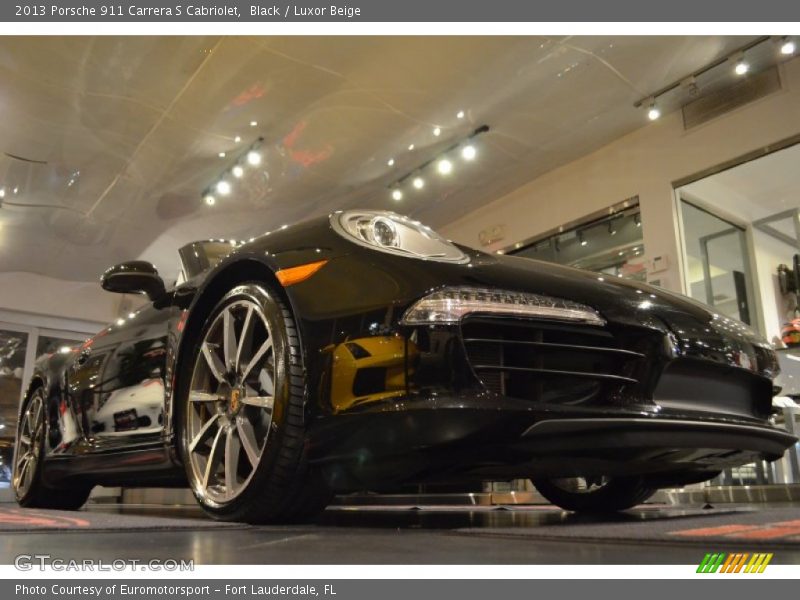 Black / Luxor Beige 2013 Porsche 911 Carrera S Cabriolet
