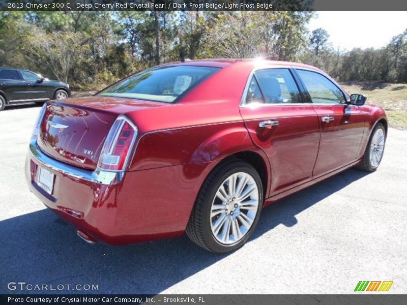 Deep Cherry Red Crystal Pearl / Dark Frost Beige/Light Frost Beige 2013 Chrysler 300 C
