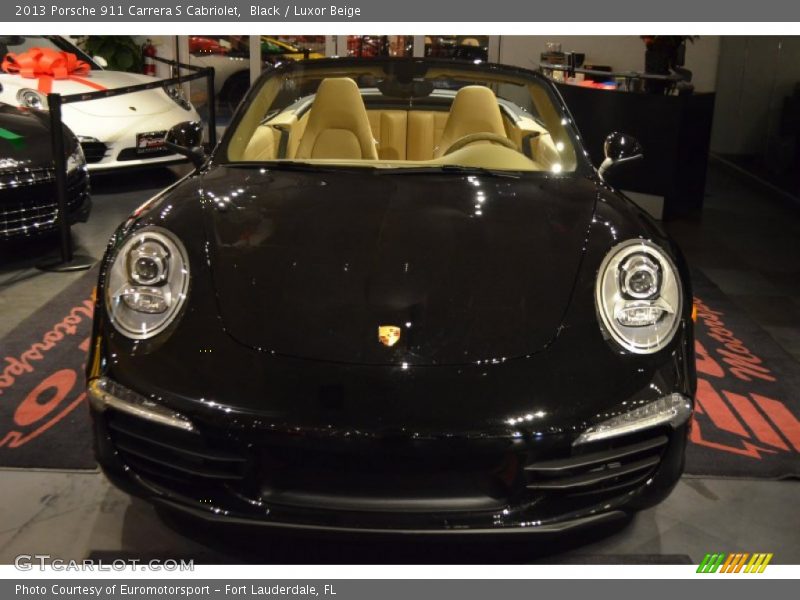 Black / Luxor Beige 2013 Porsche 911 Carrera S Cabriolet
