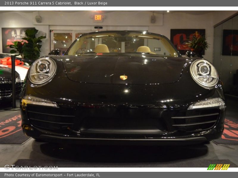 Black / Luxor Beige 2013 Porsche 911 Carrera S Cabriolet