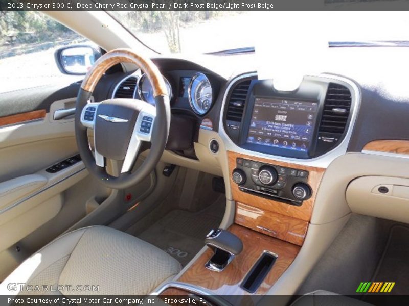 Deep Cherry Red Crystal Pearl / Dark Frost Beige/Light Frost Beige 2013 Chrysler 300 C