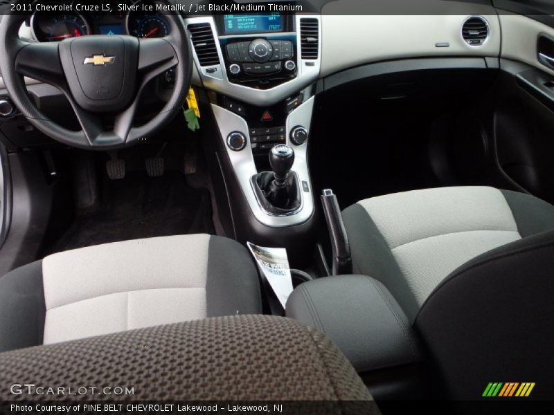 Silver Ice Metallic / Jet Black/Medium Titanium 2011 Chevrolet Cruze LS