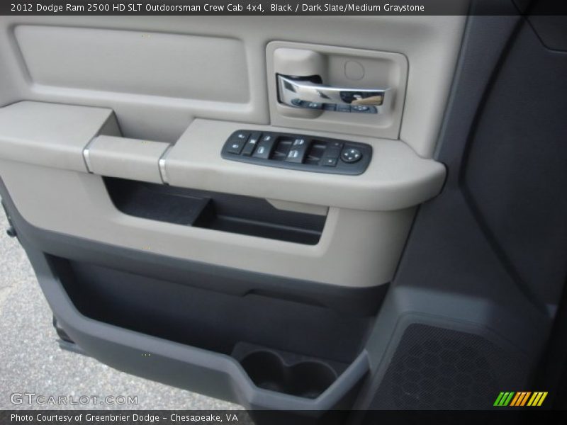 Black / Dark Slate/Medium Graystone 2012 Dodge Ram 2500 HD SLT Outdoorsman Crew Cab 4x4