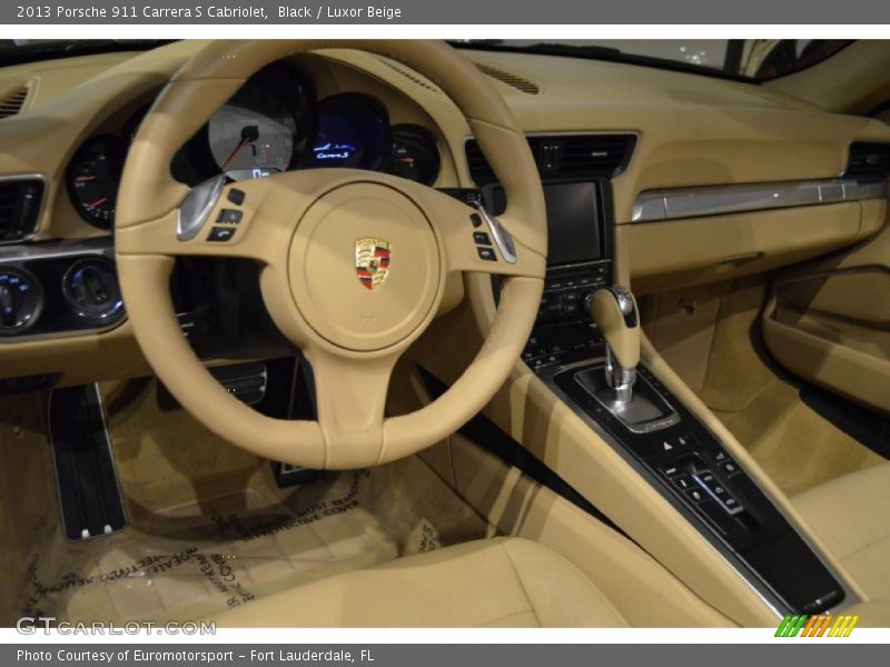 Black / Luxor Beige 2013 Porsche 911 Carrera S Cabriolet