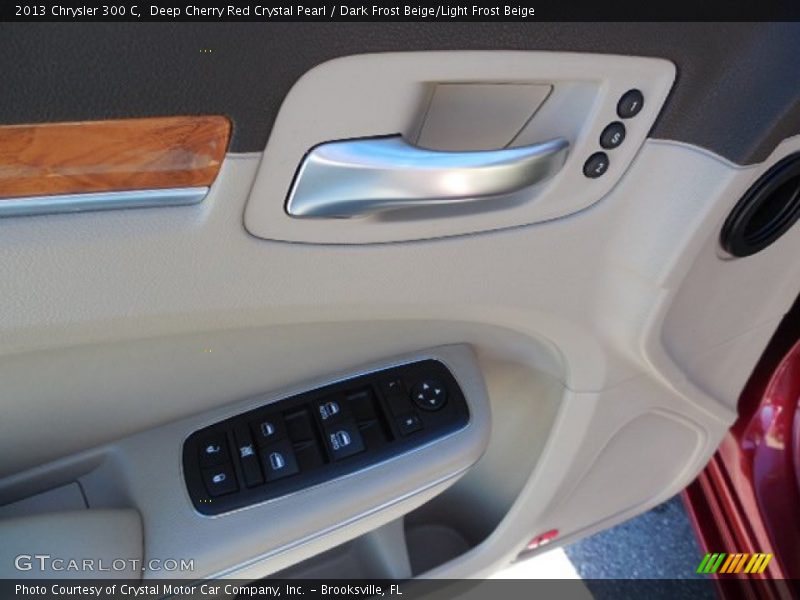 Deep Cherry Red Crystal Pearl / Dark Frost Beige/Light Frost Beige 2013 Chrysler 300 C
