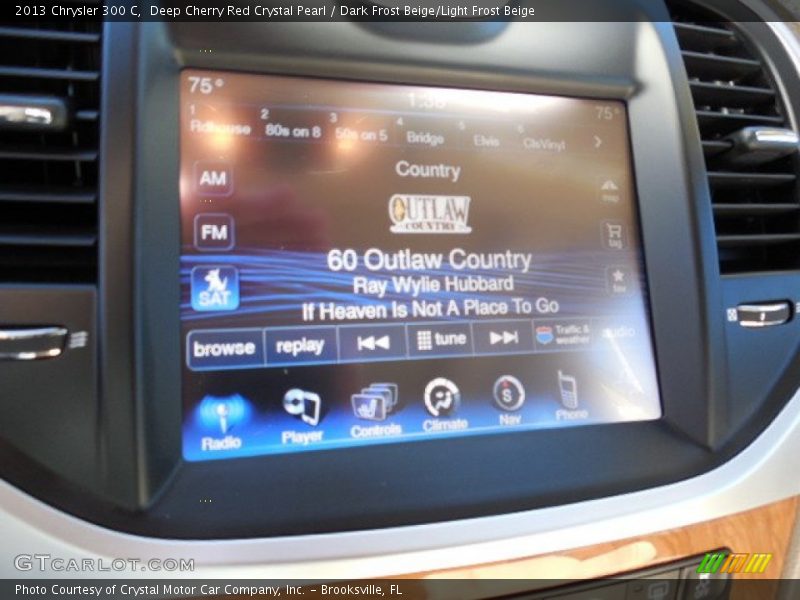 Deep Cherry Red Crystal Pearl / Dark Frost Beige/Light Frost Beige 2013 Chrysler 300 C
