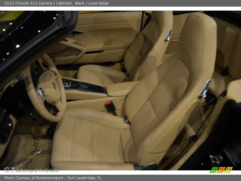 Black / Luxor Beige 2013 Porsche 911 Carrera S Cabriolet