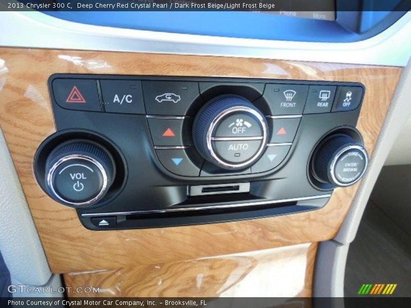 Deep Cherry Red Crystal Pearl / Dark Frost Beige/Light Frost Beige 2013 Chrysler 300 C