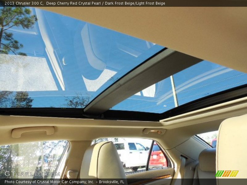 Deep Cherry Red Crystal Pearl / Dark Frost Beige/Light Frost Beige 2013 Chrysler 300 C