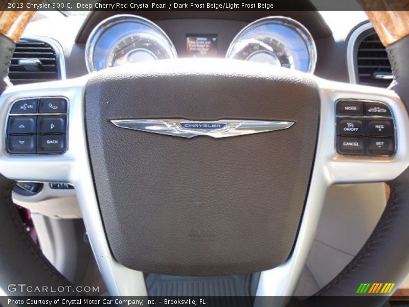 Deep Cherry Red Crystal Pearl / Dark Frost Beige/Light Frost Beige 2013 Chrysler 300 C
