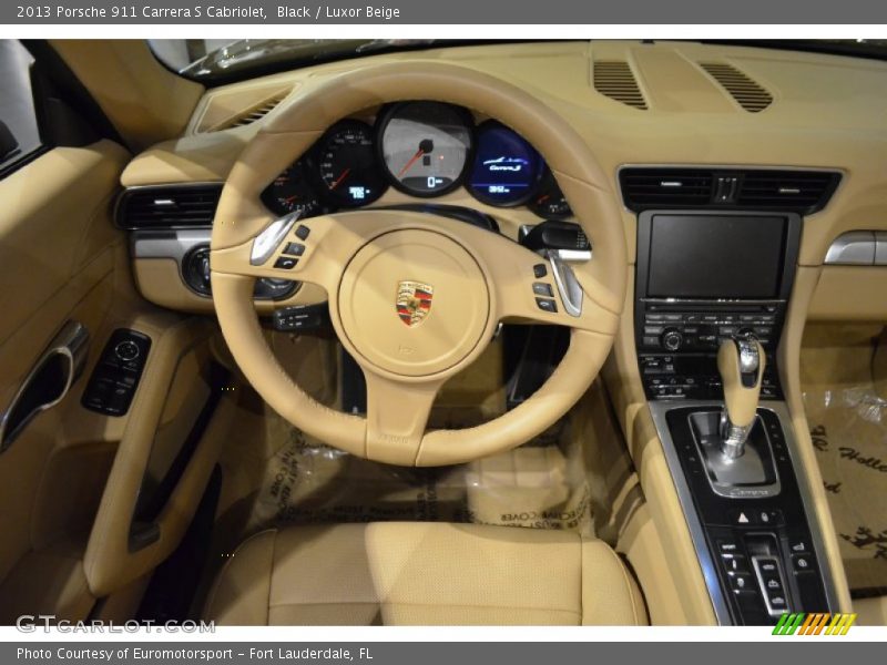 Black / Luxor Beige 2013 Porsche 911 Carrera S Cabriolet