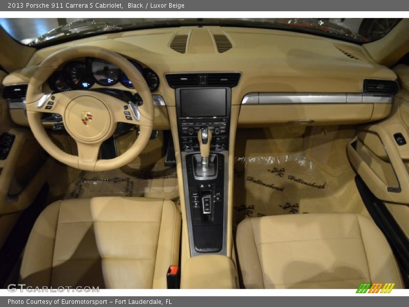Black / Luxor Beige 2013 Porsche 911 Carrera S Cabriolet