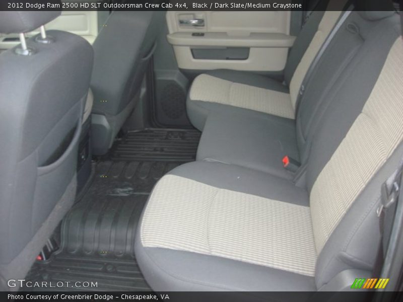 Black / Dark Slate/Medium Graystone 2012 Dodge Ram 2500 HD SLT Outdoorsman Crew Cab 4x4