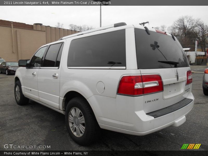 White Platinum Tri-Coat / Canyon/Black 2011 Lincoln Navigator L 4x4