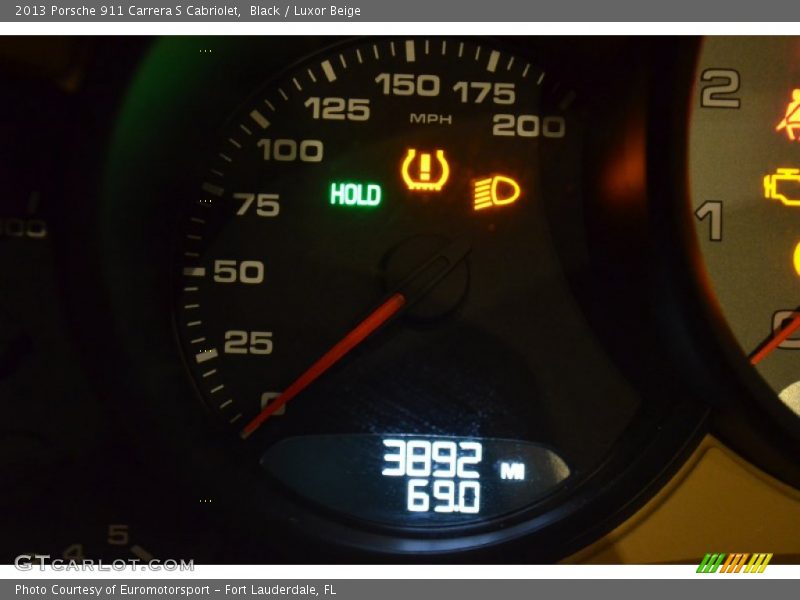 Black / Luxor Beige 2013 Porsche 911 Carrera S Cabriolet