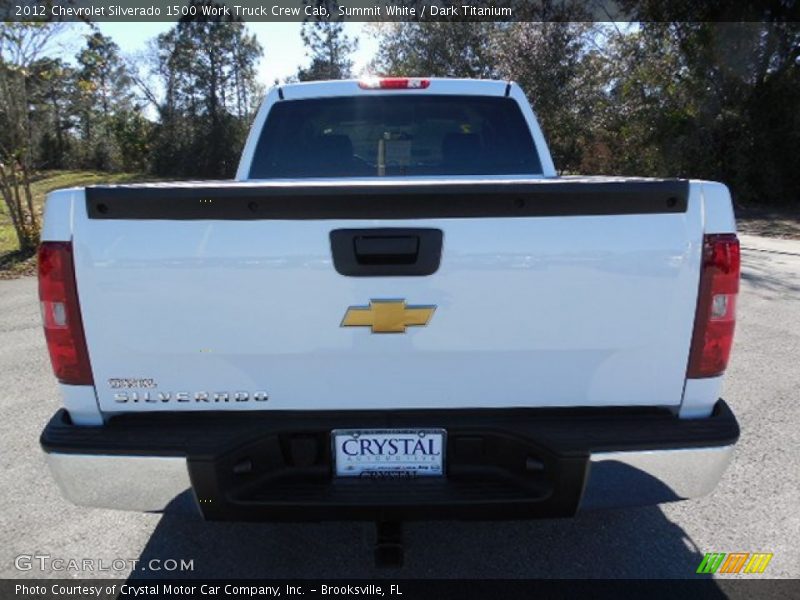 Summit White / Dark Titanium 2012 Chevrolet Silverado 1500 Work Truck Crew Cab