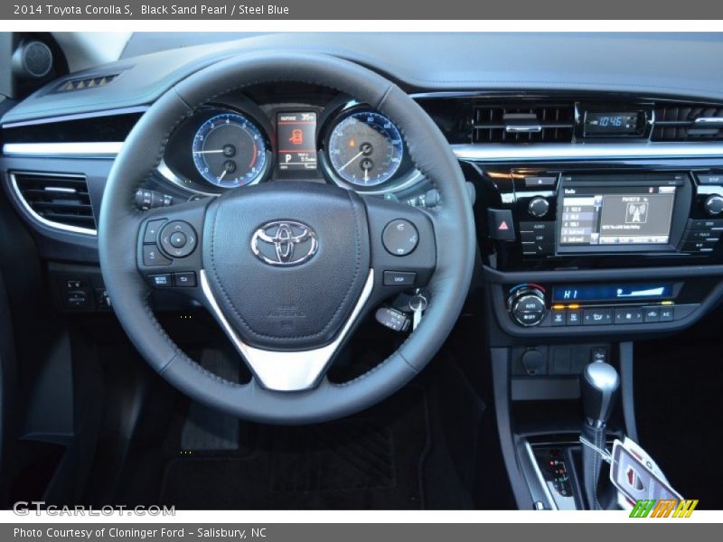 Black Sand Pearl / Steel Blue 2014 Toyota Corolla S