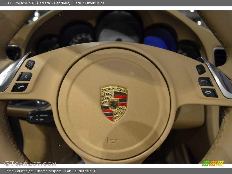 Black / Luxor Beige 2013 Porsche 911 Carrera S Cabriolet
