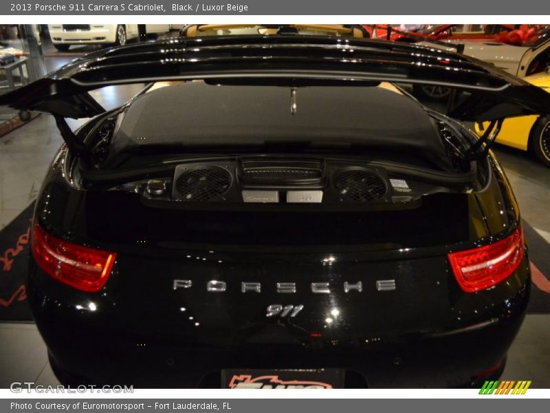 Black / Luxor Beige 2013 Porsche 911 Carrera S Cabriolet