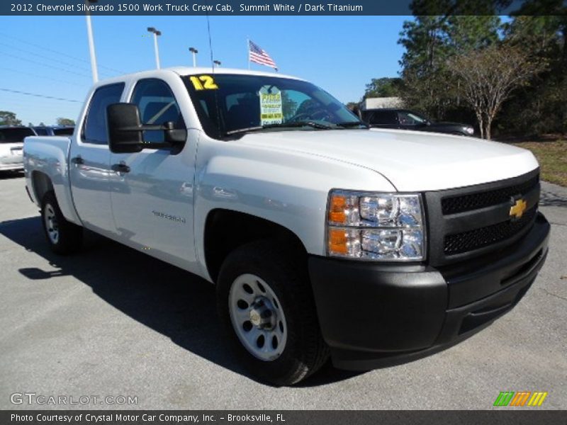 Front 3/4 View of 2012 Silverado 1500 Work Truck Crew Cab