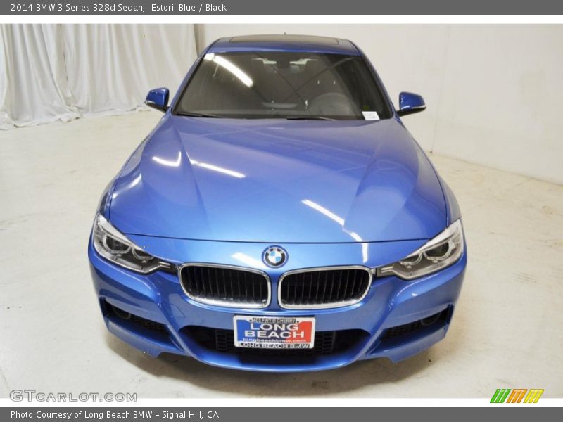 Estoril Blue / Black 2014 BMW 3 Series 328d Sedan