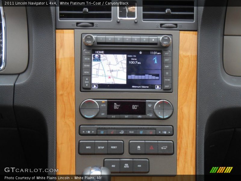 White Platinum Tri-Coat / Canyon/Black 2011 Lincoln Navigator L 4x4