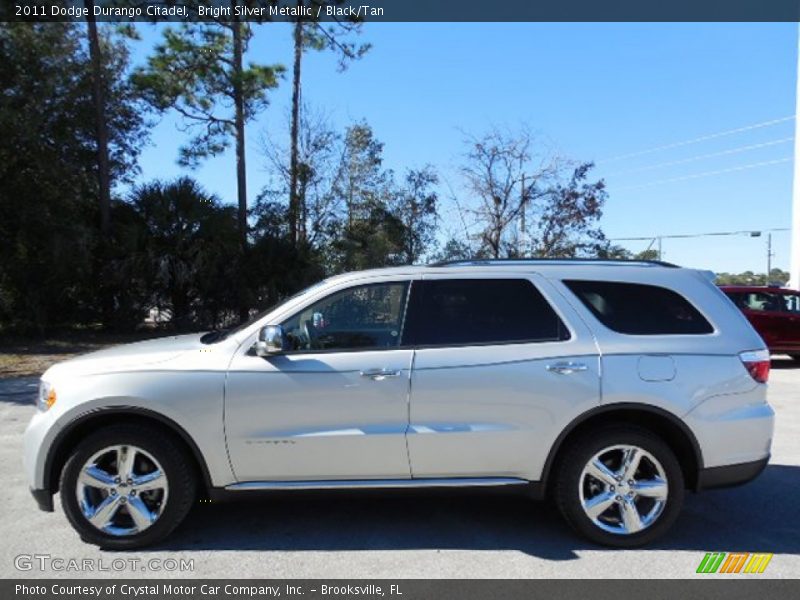 Bright Silver Metallic / Black/Tan 2011 Dodge Durango Citadel