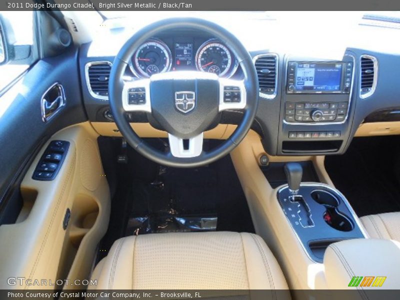 Bright Silver Metallic / Black/Tan 2011 Dodge Durango Citadel