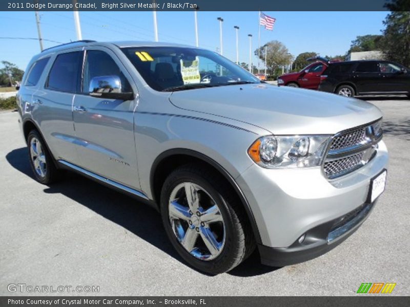 Bright Silver Metallic / Black/Tan 2011 Dodge Durango Citadel