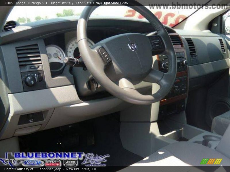 Bright White / Dark Slate Gray/Light Slate Gray 2009 Dodge Durango SLT
