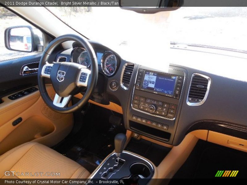 Bright Silver Metallic / Black/Tan 2011 Dodge Durango Citadel