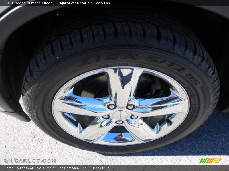 Bright Silver Metallic / Black/Tan 2011 Dodge Durango Citadel