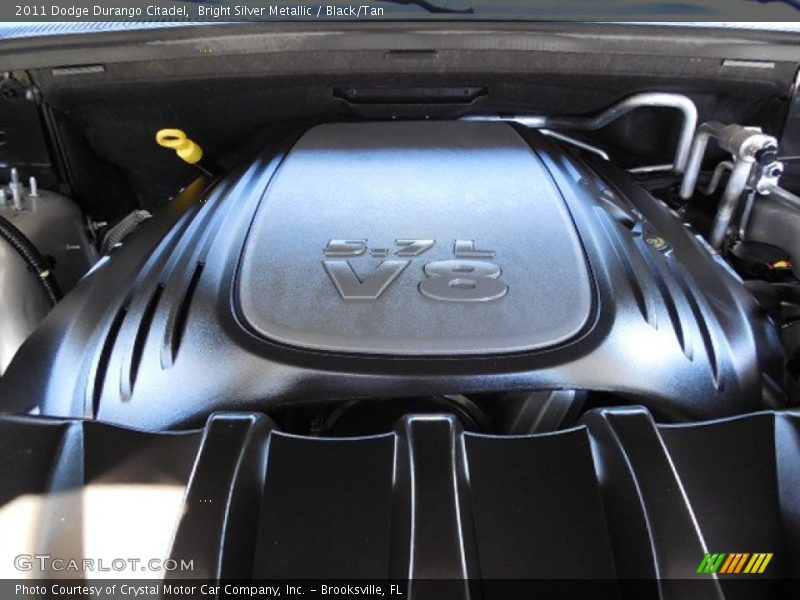 Bright Silver Metallic / Black/Tan 2011 Dodge Durango Citadel