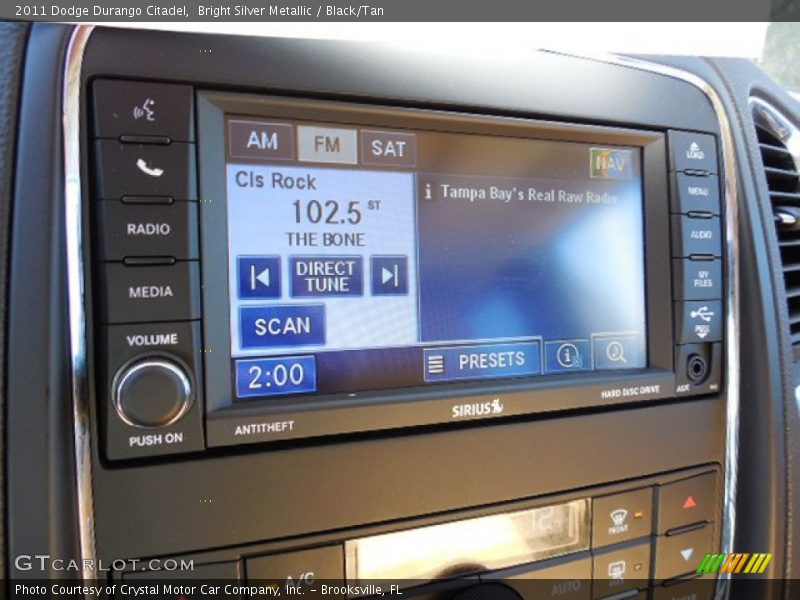 Bright Silver Metallic / Black/Tan 2011 Dodge Durango Citadel