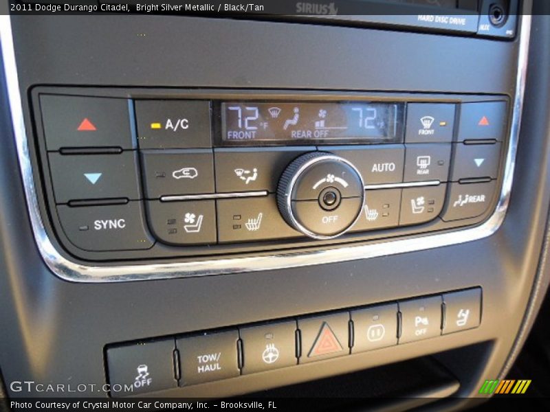 Bright Silver Metallic / Black/Tan 2011 Dodge Durango Citadel