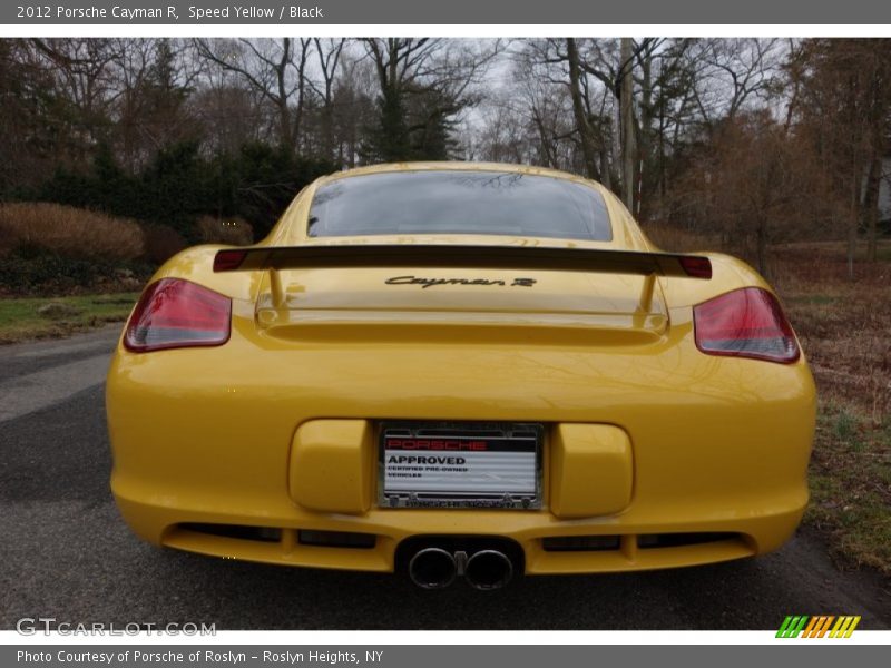 Speed Yellow / Black 2012 Porsche Cayman R