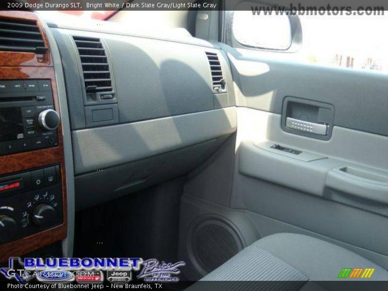 Bright White / Dark Slate Gray/Light Slate Gray 2009 Dodge Durango SLT
