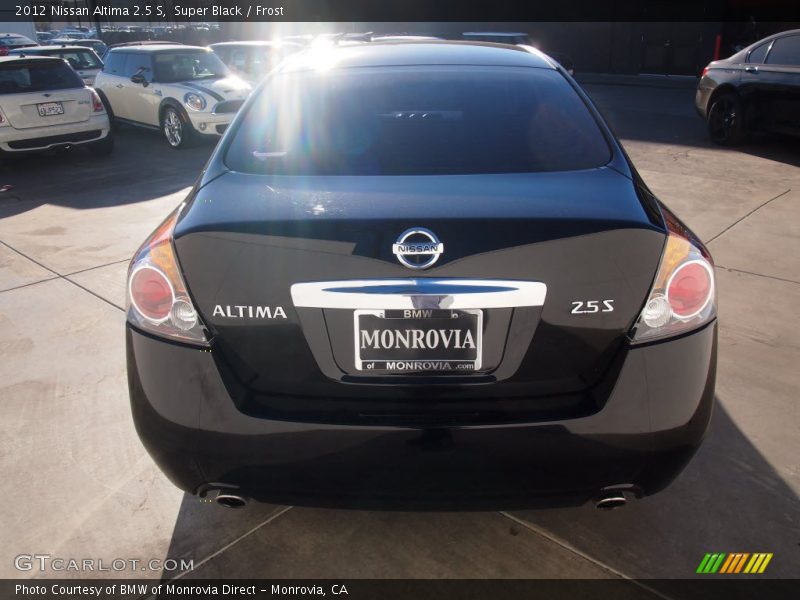 Super Black / Frost 2012 Nissan Altima 2.5 S