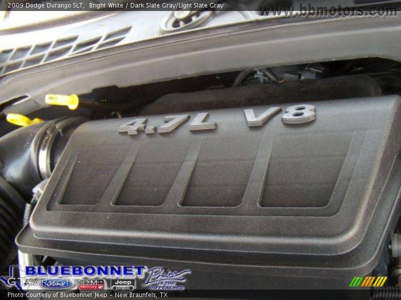 Bright White / Dark Slate Gray/Light Slate Gray 2009 Dodge Durango SLT