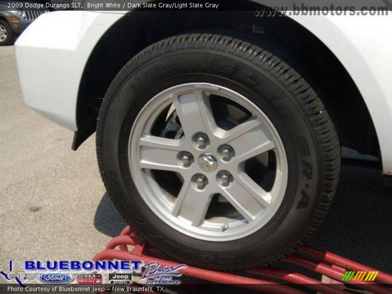 Bright White / Dark Slate Gray/Light Slate Gray 2009 Dodge Durango SLT