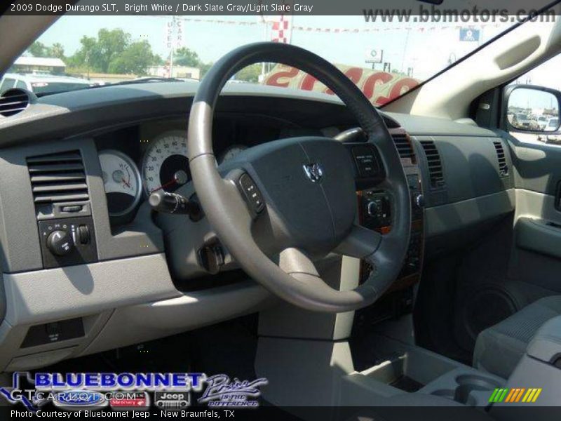 Bright White / Dark Slate Gray/Light Slate Gray 2009 Dodge Durango SLT