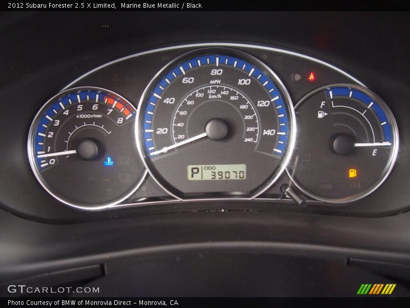 Marine Blue Metallic / Black 2012 Subaru Forester 2.5 X Limited